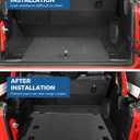JOYTUTUS Cargo Mat fits Wrangler JL 4XE, All-Weather Protection Trunk Mat Cargo Liners Heavy Duty Waterproof Odorless Durable fits 2021 2022 2023 2024 2025 2026 Wrangler JL 4XE (Not Fits 4X4) - Black