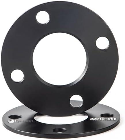 VLAOSCHI Black Forged 4x100 Hubcentric Wheel Spacers 3mm with 54.1mm Center Bore Compatible with Toyota-Scion-Mazda-Kia 4 Lug - Pack of 2