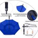 Golf Umbrella Large 54/62/68/72 Inch, Extra Large Oversize Double Canopy Vented Windproof Waterproof Umbrella, Automatic Open Golf Umbrella for Men and Women and Family.
