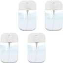 4 Pcs Clear Spray Bottles, Cardcase-like Plastic Perfume Spray Bottles Refillable Fine Mist Spray Bottle Portable Moisturizing Sprayer Box Empty Travel Bottle for Makeup Cosmetic Essential Oil 50ML Cap