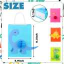 16 Pcs Dinosaur Party Favor Bags with Handles Dino 3D Honeycomb Bag Dinosaurs Candy Goodies Supplies for Birthday Baby Shower Party Decor