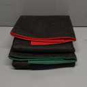 2 Pcs Mahjong Mat Mahjong Table Cover Non-Slip Noise Reduction Gaming Mat for Poker Board Tile Games Dominoes Party Festival Reunion 30.7 x 30.7 Inches(Green, Red)