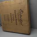 FOREHOGAR Metal Garden Fence 24 in H x 16 ft L, No dig Garden Border Yard Fencing, Dog Fence Outdoor Temporary Animal Barrier for Flower Bed Lawn and Patio, 8 Panels + 9 Stakes Black