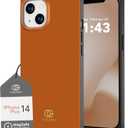 Cocomii - Rectangle Case Compatible with iPhone 14 Plus/15 Plus - Compatible with MagSafe, Solid Color, Fashionable Hues, Matte, Magnetic Phone Case for iPhone 14 Plus/15 Plus 6.7 inch, Caramel