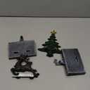 INNO STAGE Christmas Stocking Holders for Mantle Set of 2, Heavy Duty Cast lron Stocking Holder with Non-Slip Base, Xmas Tree Reindeer Stocking Hooks, Stocking Hangers for Fireplace Shelf Table Decor