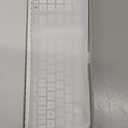 seenda Bluetooth Keyboard and Mouse Combo for Mac, SKM64-2 Rechargeable Silent Wireless Keyboard Mouse Compact Slim, 3 Multi-Device Connection, Compatible for Mac MacBook Pro/Air iPad, White Silver