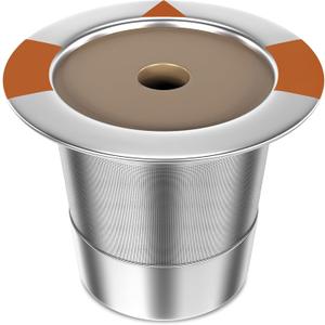 Reusable K Cups and Coffee Pods for Keurig: Stainless Steel K Cups Coffee Filters Compatible 1.0 & 2.0 Coffee Makers Machine (1Pack)