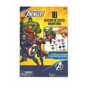 Exchange Cards Sticker Activity Valentines 2-Pack