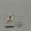 mooas Loop Bathroom Clock (White, 3.16 x 1.31 x 6.02 inch), Waterproof Shower Clock, Kitchen Clock, Non-Ticking Battery Operated