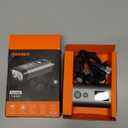 RAVEMEN PR1400 Rechargeable Bike Light, 1400 Lumens Light for Bike with Dual Lens, LED Display, IPX8 Waterproof Bike Front Light for Mountain Biking, Night Riding