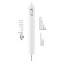 Wright Products Heavy-Duty Pneumatic Storm Door Closer – Durable, Adjustable, Quiet-Closing with Hold-Open Feature (Transitional, White)