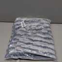 decorUhome Cozy Faux Fur Throw Pillow Covers 12x20 Set of 2 Decorative Soft Plush Striped Lumbar Modern Farmhouse Boho Couch Pillow Cases with Velvet Back for Sofa Bed Living Room, Grey White