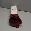 16x16 Boucle Throw Pillow Covers, Set of 2, Burgundy