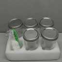 CARBLIN Wide Mouth Mason Jars 24 oz, 5 Pack 720ml Glass Canning Jars with Airtight Lids, Large Storage Jars with Labels Brush, Clear Mason Jars for Canning, Fermenting, Pickling, DIY Projects