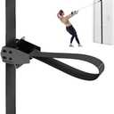FITKIT Door Sliding Anchor Straps with Movable Multi Points for Resistance Bands & Suspension Straps, Workout Wall Attachment for Home Gym, Fits 6-8 ft Doors