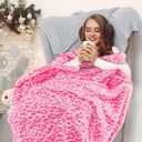 Queen Blanket for Bed, Pink Fleece Blankets Full Size, Extra Large Warm Soft Fuzzy Plush Bedding, Pink Gifts for Women Couples, Oversized Bedroom Living Room Decor All Seasons 90" x 90"