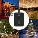 TiFFCOFiO Outdoor Timer Waterproof, Remote Control Dusk to Dawn Sensor, 2 Grouded Electrical Outlets for Christmas Lights,15A 1/2HP, ETL Listed (1 Pack)
