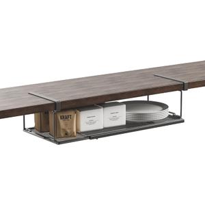 YOLOPARK Under Shelf Organizer, Hanging Under Cabinet Laundry Room Closet's Shelf, Add Extra Storage Space for Kitchen Living Room Home Accessories