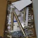 Ravinte 18 Pack 5 Inch Cabinet Pulls Champagne Bronze Stainless Steel Kitchen Drawer Pulls Cabinet Handles 5 InchLength, 3 Inch Hole Center