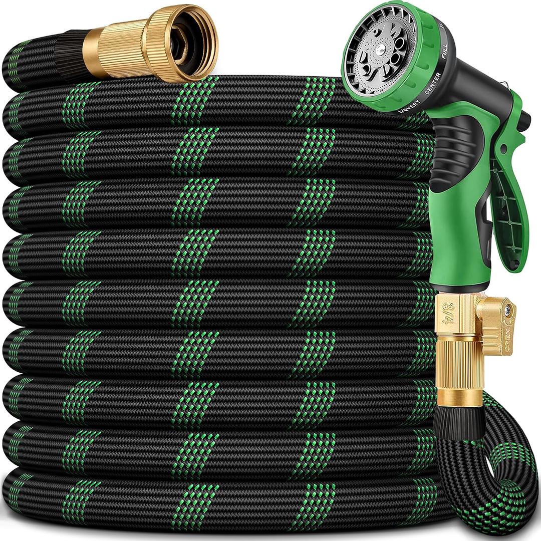 150 FT Non-Expanding Garden Hose, 2026 New Upgrated Non-Expandable Garden Water Hose - Ultra-Light & Flexible Burst-Resistant, Kink-Free Garden Hoses, All-Weather Use for Lawns, Gardens,Outdoor