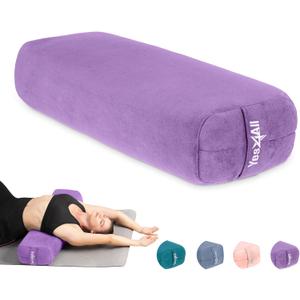 Yes4All Triple-Layer Sponge Yoga Bolster Pillow for Restorative Yoga & Meditation - Versatile Yoga Support Pillow, Balance & Poses Modification