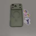 Miracase Magnetic for iPhone 17 Pro Max Case, Compatible with MagSafe, Integrated Silicone Camera Control Cover, 3.0mm Thicken Shockproof Drop Protection Phone Case for 17 ProMax, Patina Green