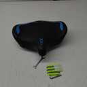 Oversized Bike Seat for Men & Women Comfort, Extra Wide Bicycle Seat Cushion, Comfortable Wing Padded, Large Replacement Saddle for Peloton, Stationary Exercise Bike, Ebike, Cruiser, City Bike (Blue)