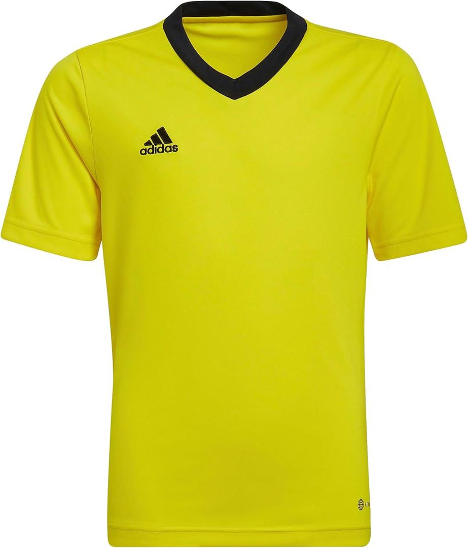 Adidas Kids' Entrada 22 Jersey (X-Large, Team Yellow/Black)