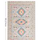 YIHOUSE Pink Tribal Rugs for Living Room, Washable 6x9 Area Rug, Non-Slip Boho Large Rug for Bedroom, Dining Room, Nursery (Pink/Blue)