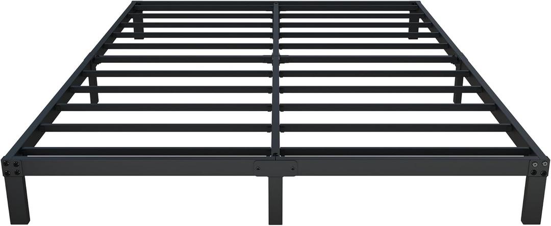 YUSENHEEI 8 Inch King Size Bed Frame, Heavy Duty Metal Platform Bed Frame No Box Spring Needed, Noise Free, Easy Assembly, Black