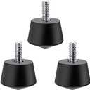K&F Concept Universal Anti-Slip Rubber Tripod Foot Spikes Compatible with 1/4 inch Thread Tripod Monopod Legs Feet Replacement Parts (3 PCS)