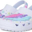 Skechers Girls Sweetheart Clog (4 Big Kid, White/Multi)