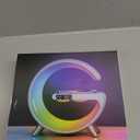 Luyfren 2026 New Smart Table Lamp with 4-in-1 Wireless Charger, Bluetooth Speaker, Alarm Clock, Night Light, App Control, for Bedroom, Office, Home Decor (White)