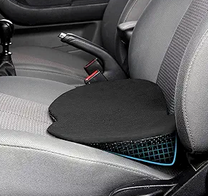 Livtribe Car Seat Cushion  Memory Foam Car Seat Pad  Sciatica & Lower Back Pain Relief  Car Seat Cushions for Driving  Road Trip Essentials for Drivers(Black)