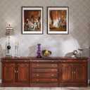 upsimples 18x24 Picture Frame, Display Pictures 16x20 with Mat or 18 x 24 Without, Wall Hanging Poster Frames, Brown, 1 Pack