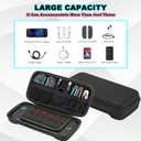 TONGLIYUAN Hard Shell Carrying Case for Nintendo Switch 2 (2025) - Large Capacity Nylon Travel Bag, Portable Storage Organizer