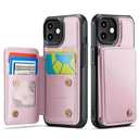 Vinich for iPhone Wallet Case with Card Holder, RFID Blocking Credit Slots Kickstand Shockproof Phone Cover for Women Men, Rose Gold