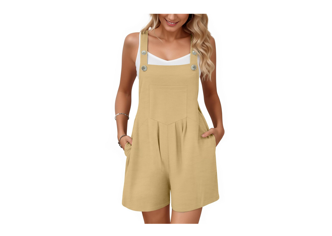 CLOZOZ Women's Overalls Summer Shorts Romper Jumpsuits Casual Beach Outfits Travel Vacation Clothes