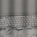 OMOTON Wired Keyboard and Mouse Compatible with Mac, Keyboard with Dual Interface (Type-C and USB A), Mouse with USB A Interface for MacBook Pro/Air, iMac, Mac mini/Pro, White