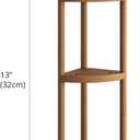 AquaTeak The Original Kai Corner Teak Bath Shelf - A. Corner Stand