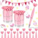 Outus 48 Pcs Pink Baby Shower Pens Bulk Ballpoint Pens It's a Girl Favors Supplies for Guests Baby Shower Birth Announcement Gifts