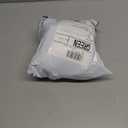 Luxury Soft Microfiber Toilet Lid Cover Machine Washable Solid Toilet Seat Cover 17.5" x 15" Adjustable Rubber Backing Fits Most 16-17.5" L x 14-16" W Round Oblong and Elongated Toilet Seat (Champagne)