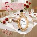 24 Pcs Vintage Picture Baroque Style Oval Mini Resin Frames Antique Photo Frame for Display Table Numbers Display, Cards, and Christmas Home Decor (Gold)