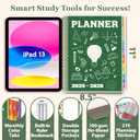 Large 2026 Planner with 7 months 2025, 8.5 x 11 Monthly, Weekly, Daily Planner with Colorful Tabs, 19 Months Calendar Agenda College School Supplies for Student Teacher Organizer(Green)