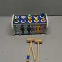 KIDWILL Montessori Pounding Toy for 1 2 Year Olds Wooden Hammering & Activity Board with Xylophone, Number Maze, Pounding Bench Educational Toddler Gift Toys Age 1-3