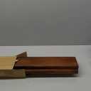 AZSKY Floating Shelves Deep Walnut for Wall Long Picture Ledge Shelf 48 Inch Beige Photo Ledge Shelves with Lip Wall Bookshelf for Kids Bedroom Living Room Bathroom Kitchen Wooden Spice Rack Set of 3