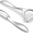 Set of 2 Stainless Steel Vegetable Peeler,Y-Shaped and I-Shaped Stainless Steel Peelers For Potatoes, All Fruits & Veggies