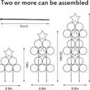 3-Pack 14 Inch Small Trellis for Potted Plants, Metal Plant Trellis for Plants Indoor - Garden Trellis for Houseplants, Plant Support for Ivy, Pothos, Monstera, Hoya, Vines (Black, 14inch/3 Pack)