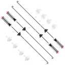 Upgrade (2026) W11130360 Washer Suspension Rod Kit 4pcs Compatible with Whirlpool Maytag Kenmore Washer, Replacement Part W10683562 W10859079 W10901041 W11033800 4843104 AP6262442 PS12347545