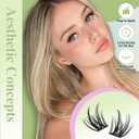 KEYYOU LASH Extension Kit 144Pcs Angel Lash Clusters Kit Thick Eyelash Extension Kit with Glue and Seal,Tweezers,Remover for DIY lash extension kit at HomeKit-Angel A02-D-8-18MIX